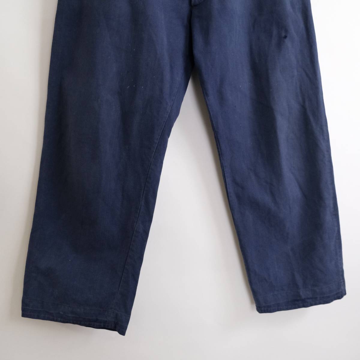 40s【 フランス ビンテージ 】コットン ツイル シンチバックル