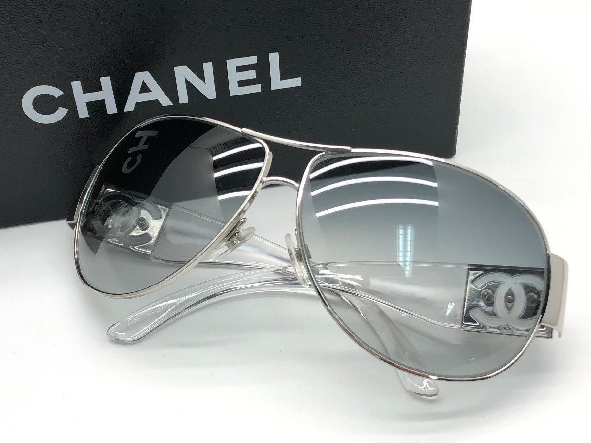 ヤフオク! - CHANEL ココマーク サングラス 4128 C.159...