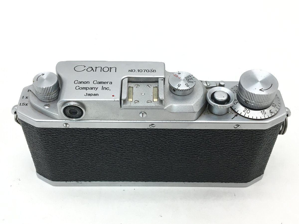 Canon f=3.5cm 50mm レンジファインダー フィルムカメラ フード付き ジャンク 中古_画像3