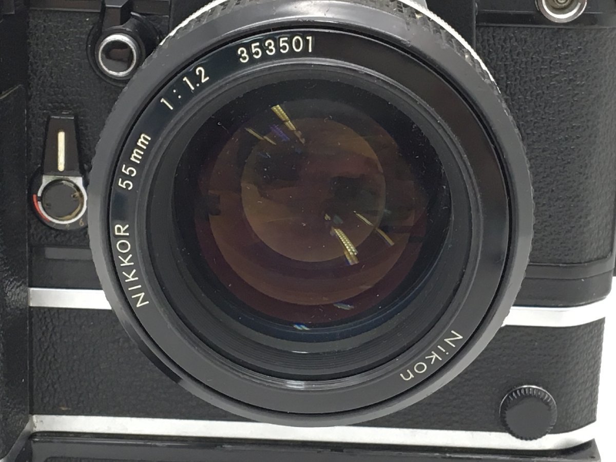 Nikon F2 NIKKOR 55mm 1:1.2 / NIKKOR 55mm 1:1.2 一眼レフカメラ モータードライブ ジャンク 中古_画像2