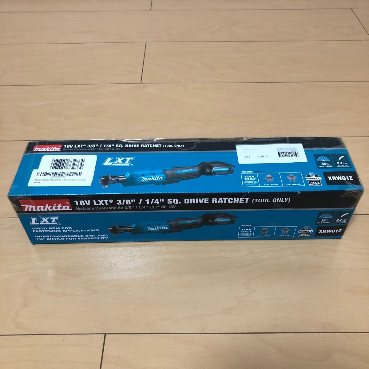 マキタ 18V 電動 ラチェット レンチ XRW01Z DWR180Z 充電式 makita