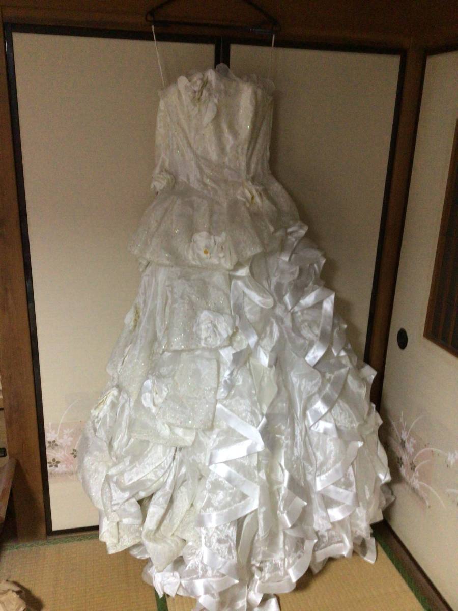 Yahoo!オークション - 中古品 ウエディングドレス クリーニング済み Yahoo!オークション - 中古品 ウエディングドレス クリーニング済み