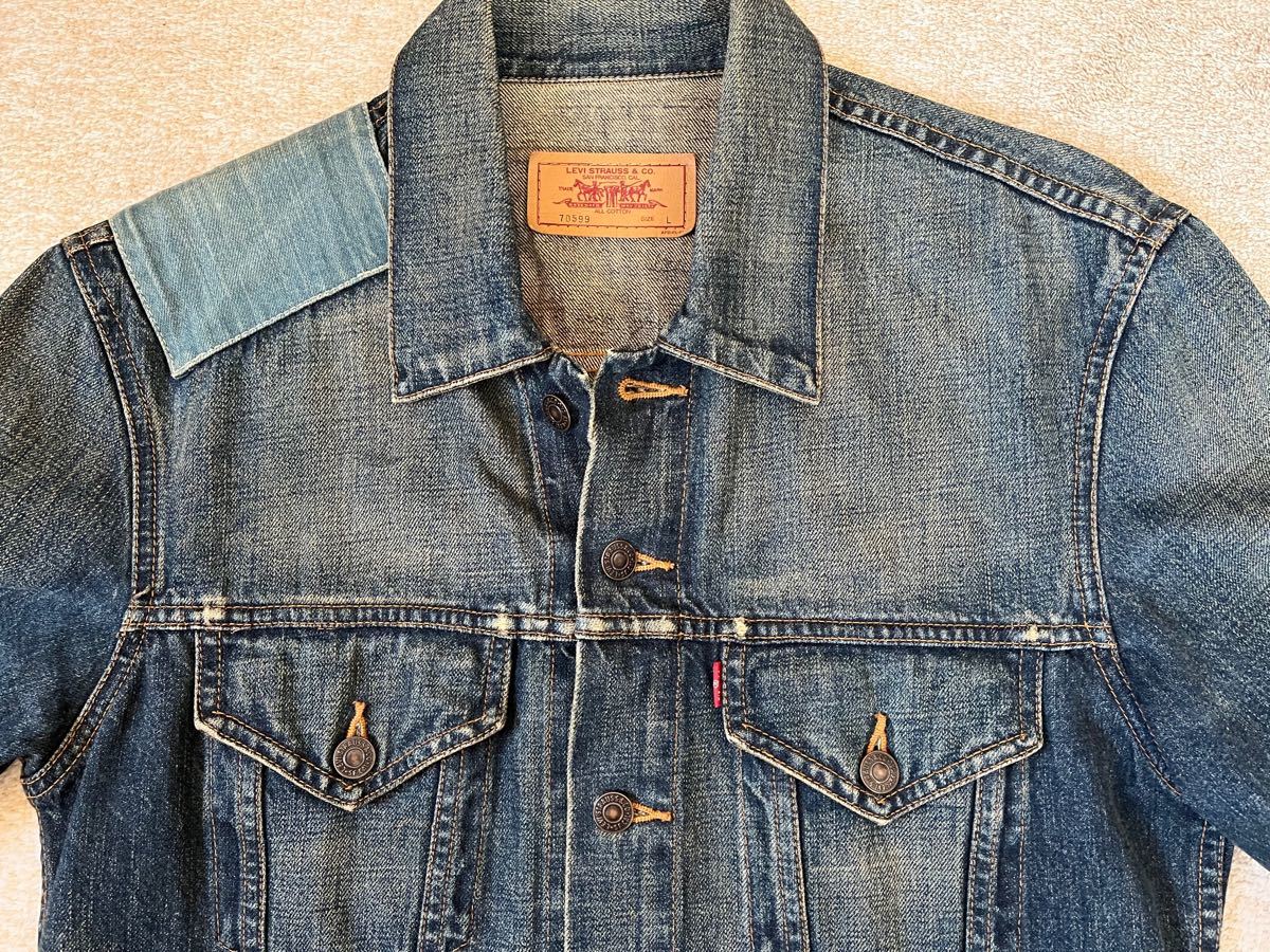 再値引き!本日出荷可リーバイス デニムジャケット右肩パッチ