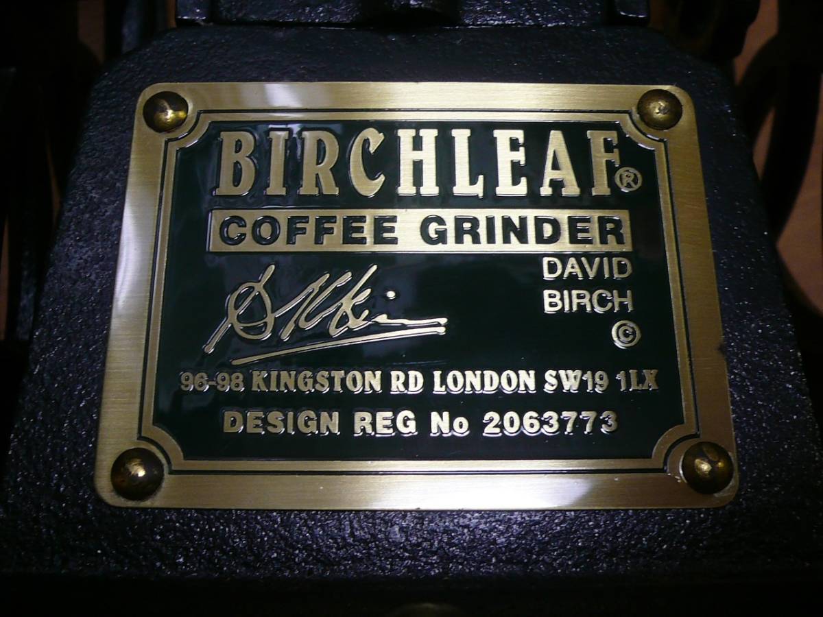 BIRCHLEAF COFFEE GRINDER コーヒーミル イギリス ロンドン BIRCHLEAF COFFEE GRINDER コーヒーミル イギリス ロンドン