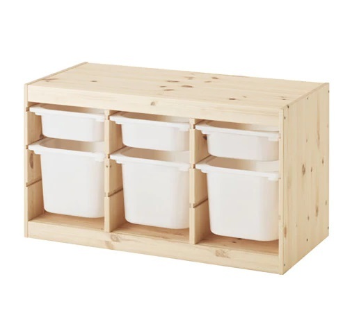 * IKEA Ikea * TROFAST Toro fast storage combination light white stain pine, white toy <94x44x53 cm>u2h