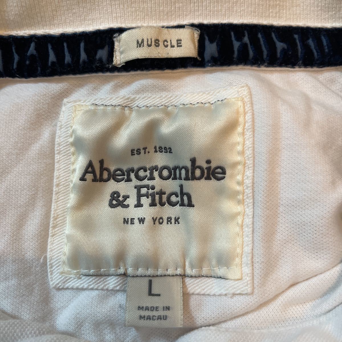 Abercrombie&Fitch 半袖 ポロシャツ L_画像3