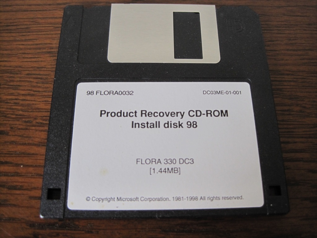 日立FLORA リカバリーCD-ROM_画像1