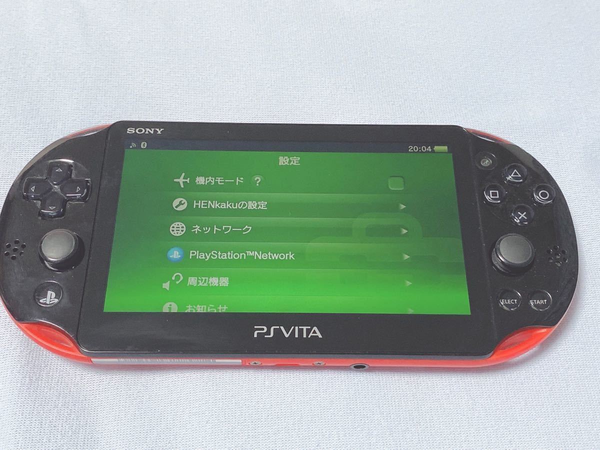 PSVita PCH-2000 CFW導入済み 純正メモリーカード32gb おまけソフト ソードアートオンラインロストソング