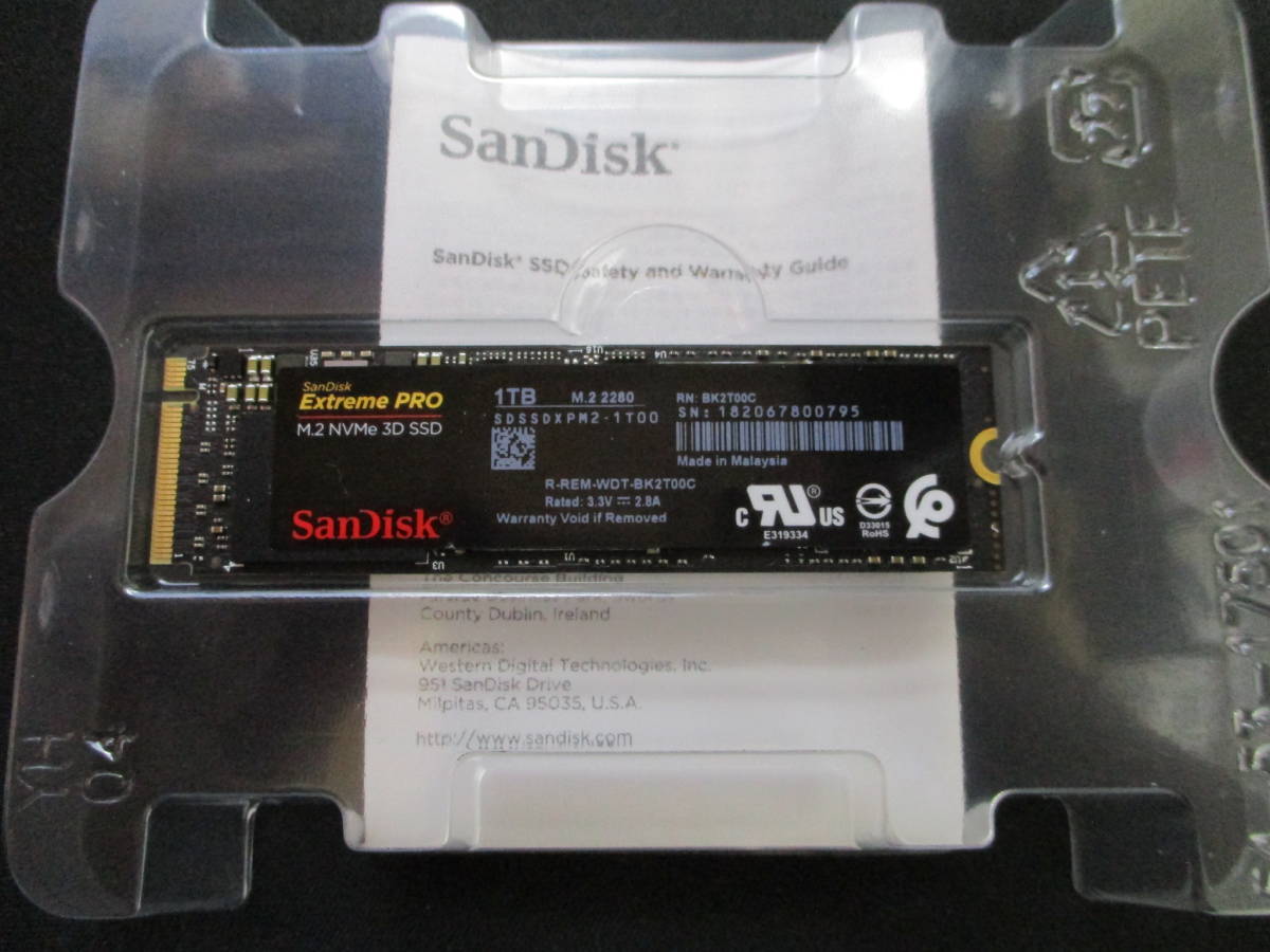 ダッシュボ ヤフオク! - SANDISK SDSSDXPM2-1T00-J25 1TB SSD M.2 2280