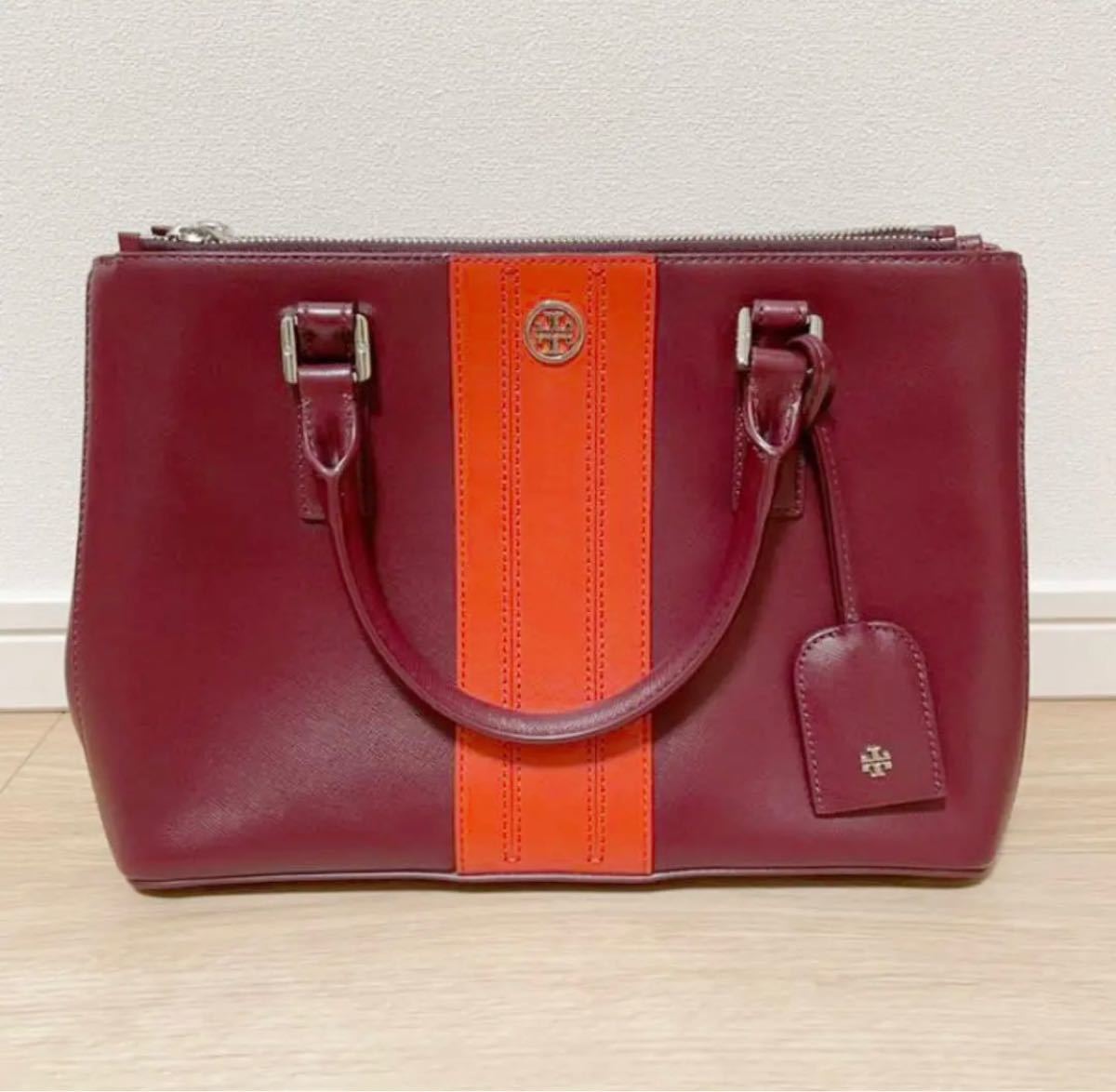 30%OFF】 TORYBURCH トリーバーチ トート ショルダー バッグ 赤