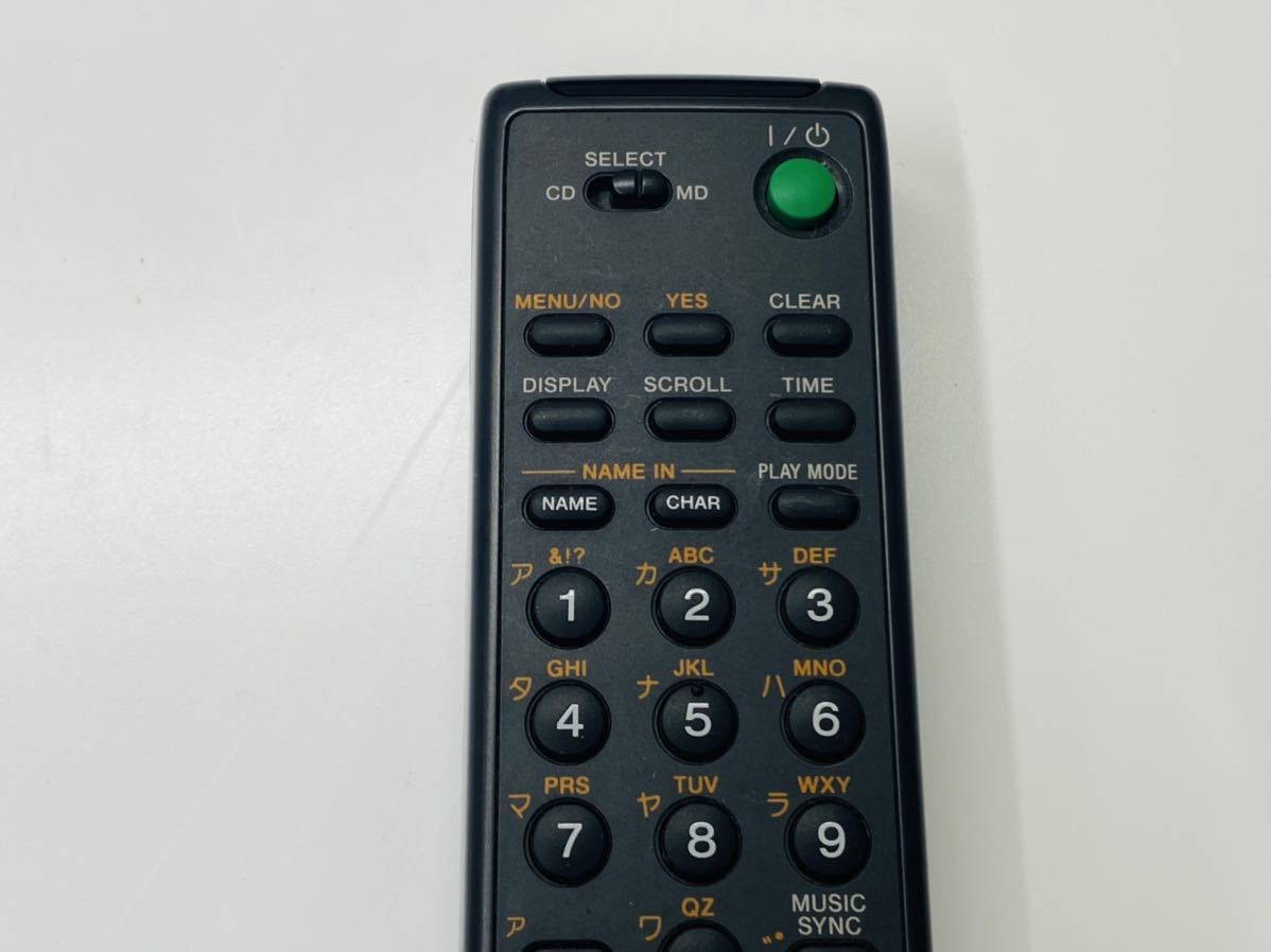 SONY ソニー MD/CDデッキリモコン RM-D38M 赤外線確認済み SONY ソニー MD/CDデッキリモコン RM-D38M 赤外線確認済み