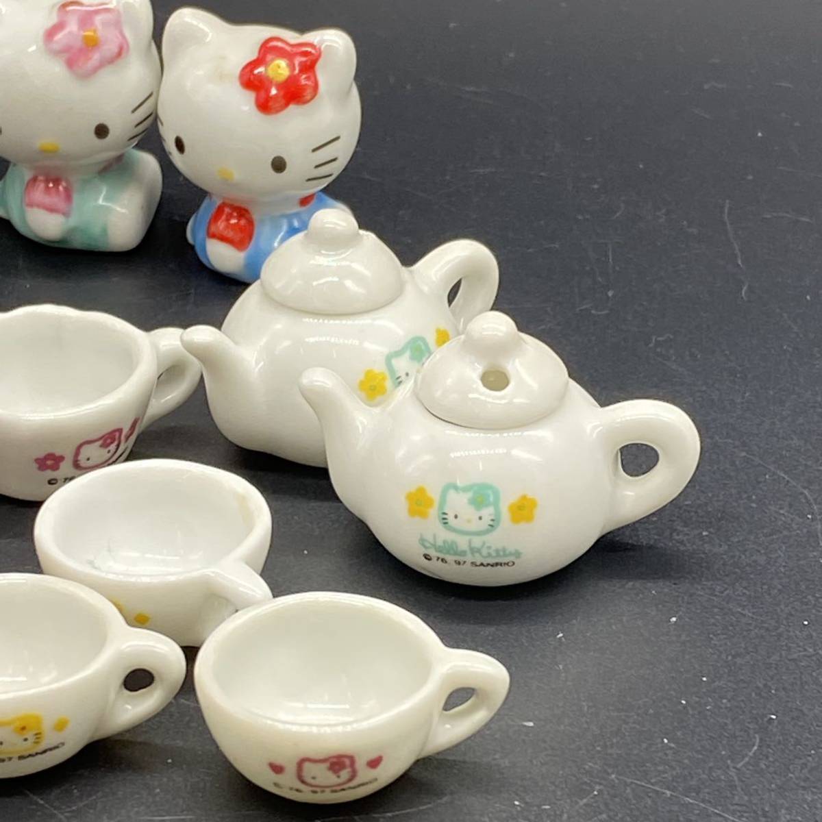 サンリオ ハローキティ キティ 昭和レトロ ミニチュア陶器 Hello Kitty おまとめ_画像6