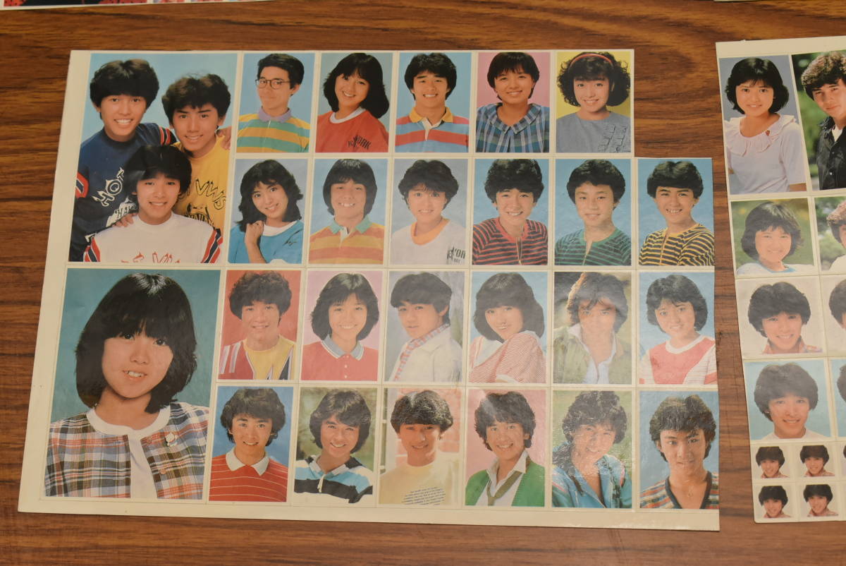  Showa Retro / pop / fancy * rare that time thing * idol / star * seal / sticker set * large amount / together * free shipping 