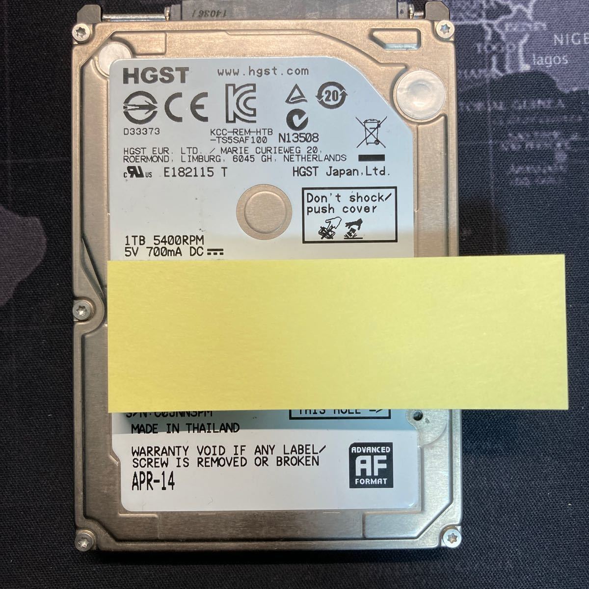 HGST HDD 2.5インチ SATA 1TB