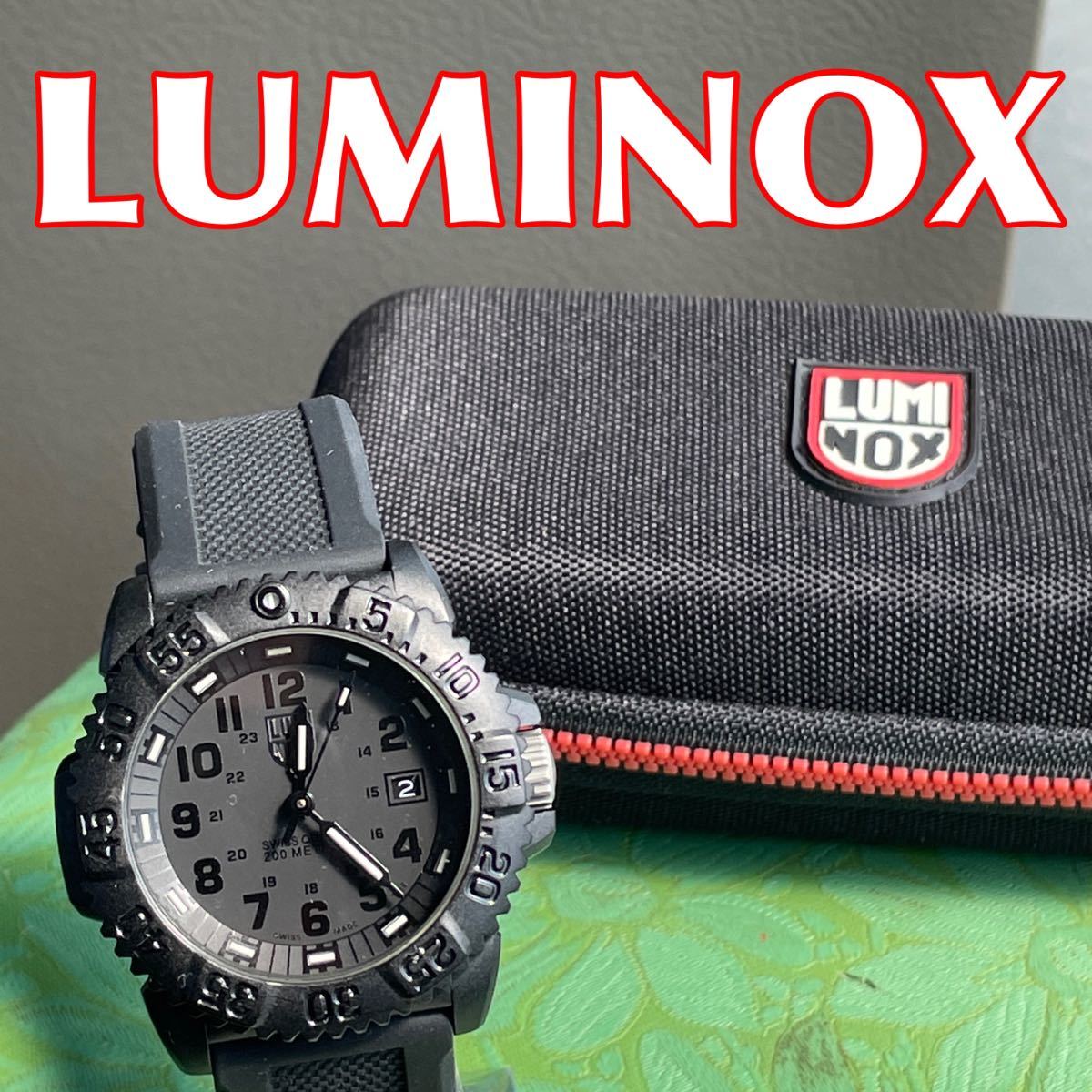 LUMINOX ブラック　3050/3950 ネイビーシールズ ルミノックス メンズ腕時計　ポリカーボネート