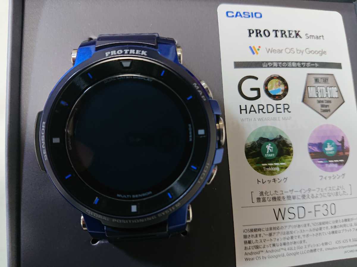ヤフオク! - CASIO カシオ PRO TREK Smart 腕時計 WSD-F30 ス...