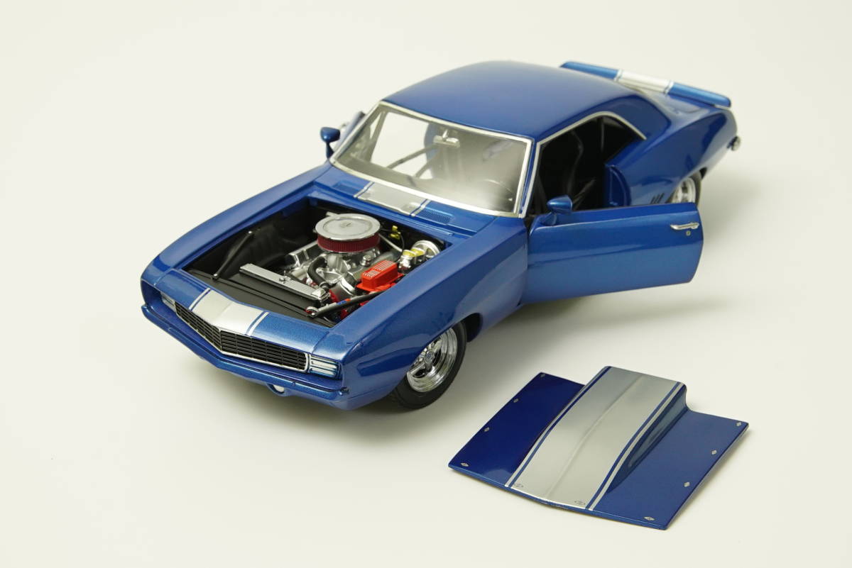 GMP 1/18スケールミニカー シボレー カマロ 1969 1320 Kings ブルー