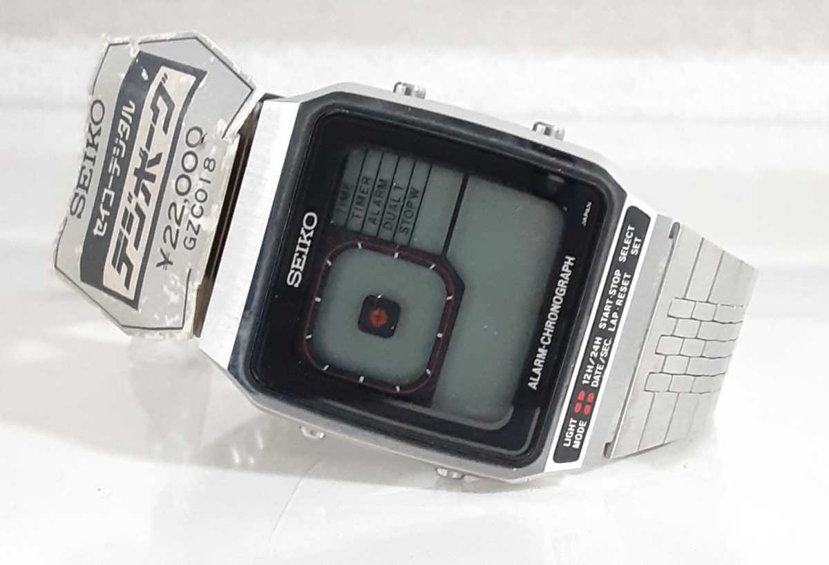 デッドストック 新品 SEIKO セイコー デジボーグ デジタル 腕時計 クオーツ ジャンク 送料無料 レア 稀少 クロノグラフ 未使用