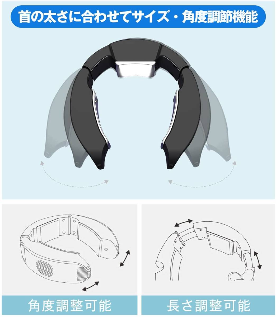 ネッククーラー 3つ冷却ブレート搭載＋瞬間冷却 首掛けエアコン USB給電式 バッテリー内蔵なし 首掛 扇風機 猛暑 夏 熱中症対策 ブラック 
