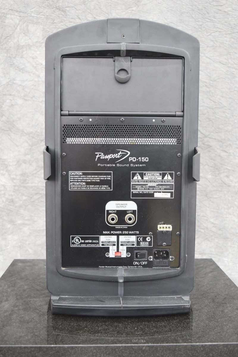 ☆Fender BOSE ボーズ ポータブル PA システム Passport PD-150 - 楽器