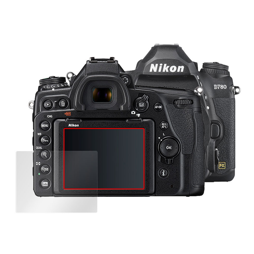 Nikon 一眼レフカメラ D780 保護 フィルム OverLay Brilliant for ニコン NikonD780 一眼レフカメラ 指紋がつきにくい 防指紋 高光沢_画像3