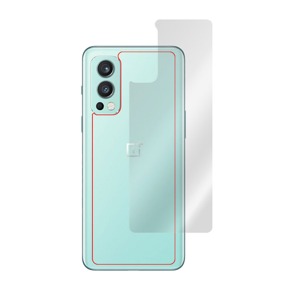 OnePlus Nord 2 5G 背面 保護 フィルム OverLay Absorber for ワンプラス ノード2 Nord2 衝撃吸収 低反射 ブルーライトカット 抗菌_画像3