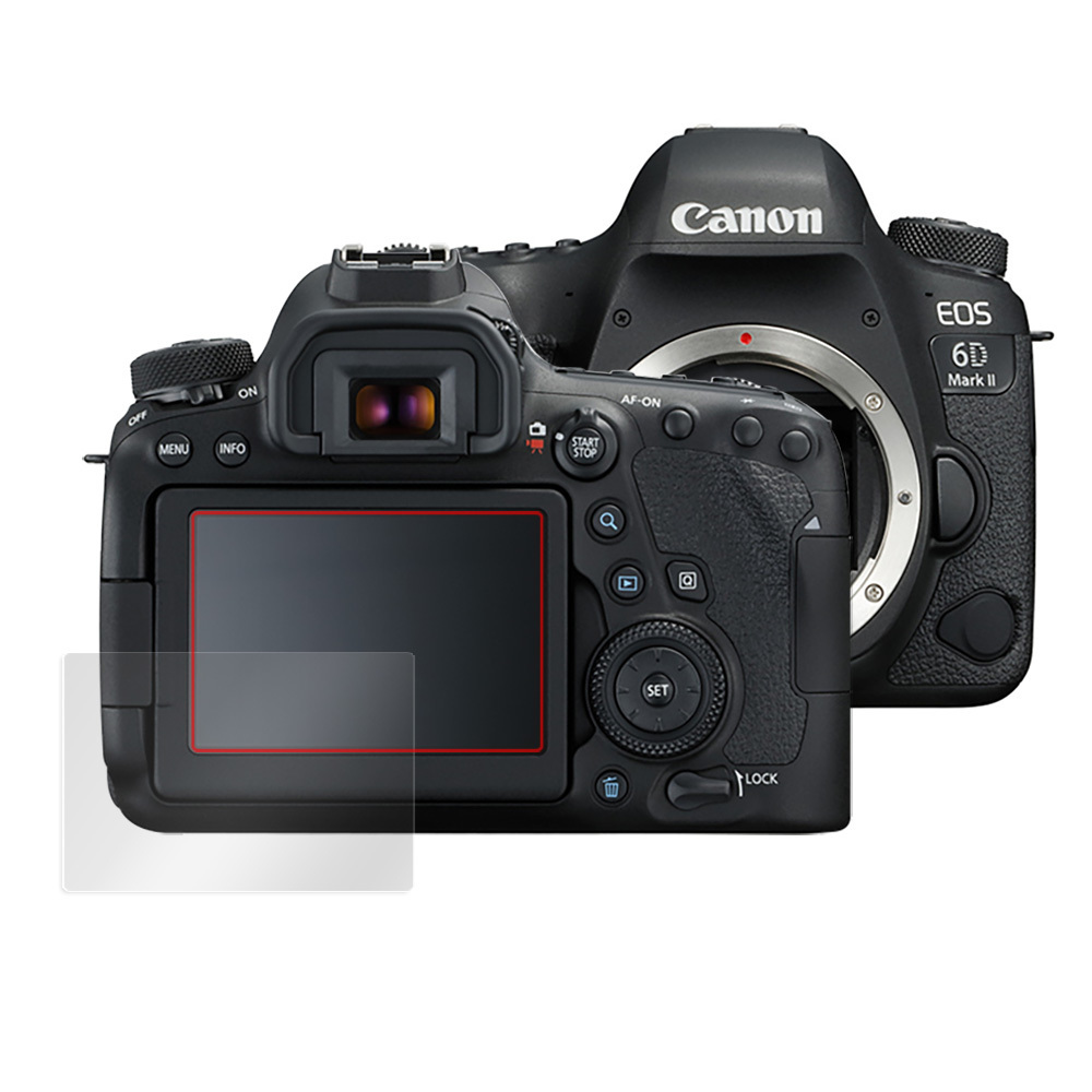 Canon EOS 6D Mark II 保護 フィルム OverLay 9H Plus for キヤノン イオス デジタル一眼レフカメラ 6D マーク2 9H 高硬度 低反射_画像3