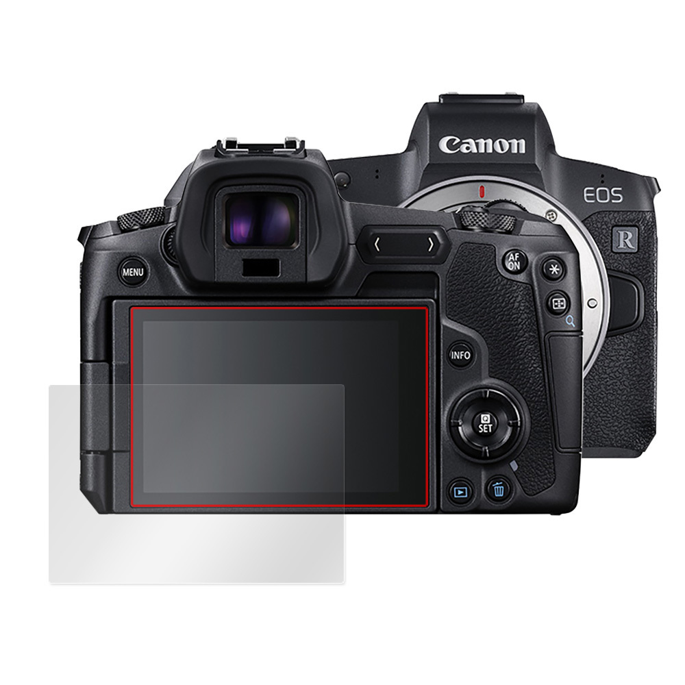 Canon EOS R 保護 フィルム OverLay Absorber for キヤノン イオス R デジタルカメラ 衝撃吸収 低反射 ブルーライトカット 抗菌_画像3