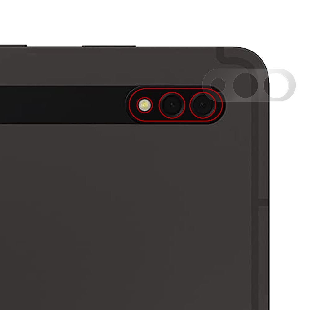 Galaxy Tab S8＋ カメラ 保護 フィルム OverLay Brilliant for サムスン ギャラクシータブ S8＋ カメラ保護フィルム 高光沢素材_画像3