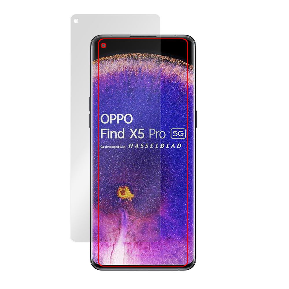 OPPO Find X5 Pro 保護 フィルム OverLay Brilliant for オッポ スマートフォン FindX5Pro 液晶保護 指紋がつきにくい 防指紋 高光沢_画像3