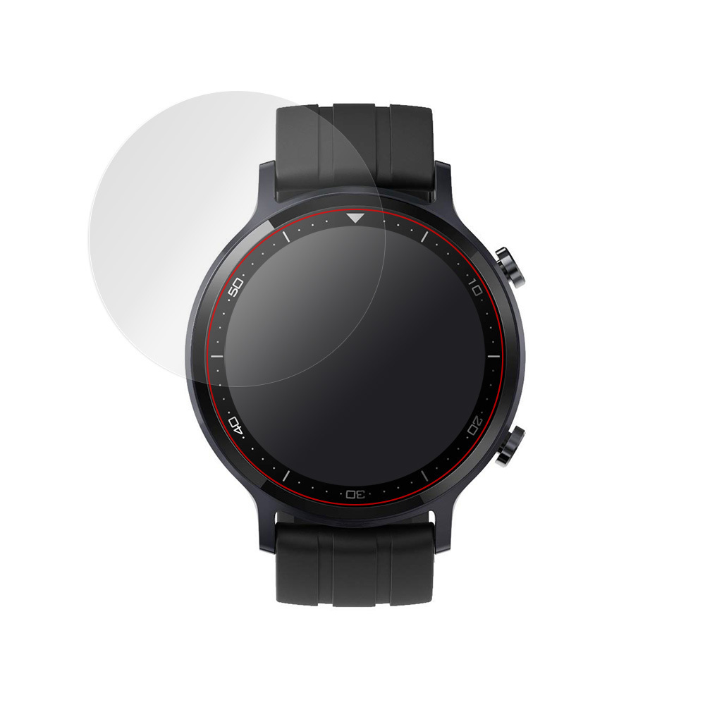 realme WatchS 保護 フィルム OverLay 9H Plus for realme Watch S 9H 高硬度で映りこみを低減する低反射タイプ リアルミーウォッチ S_画像3