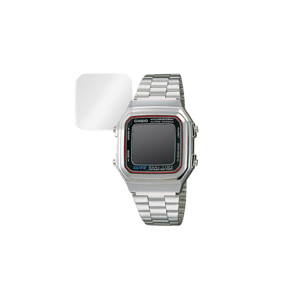 CASIO A178W 保護 フィルム OverLay Plus for カシオ A178W シリーズ 液晶保護 アンチグレア 低反射 非光沢 防指紋 腕時計 用_画像3