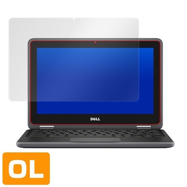 デル クロームブック11 3100 2in1 用 保護 フィルム OverLay Plus for DELL Chromebook 11 3100 2-in-1 アンチグレア 低反射 防指紋_画像3