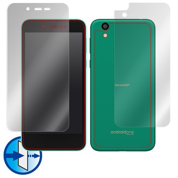 Android One S3 用 液晶保護フィルム OverLay Eye Protector for Android One S3『表面・背面(Brilliant)セット』 ブルーライト_画像3