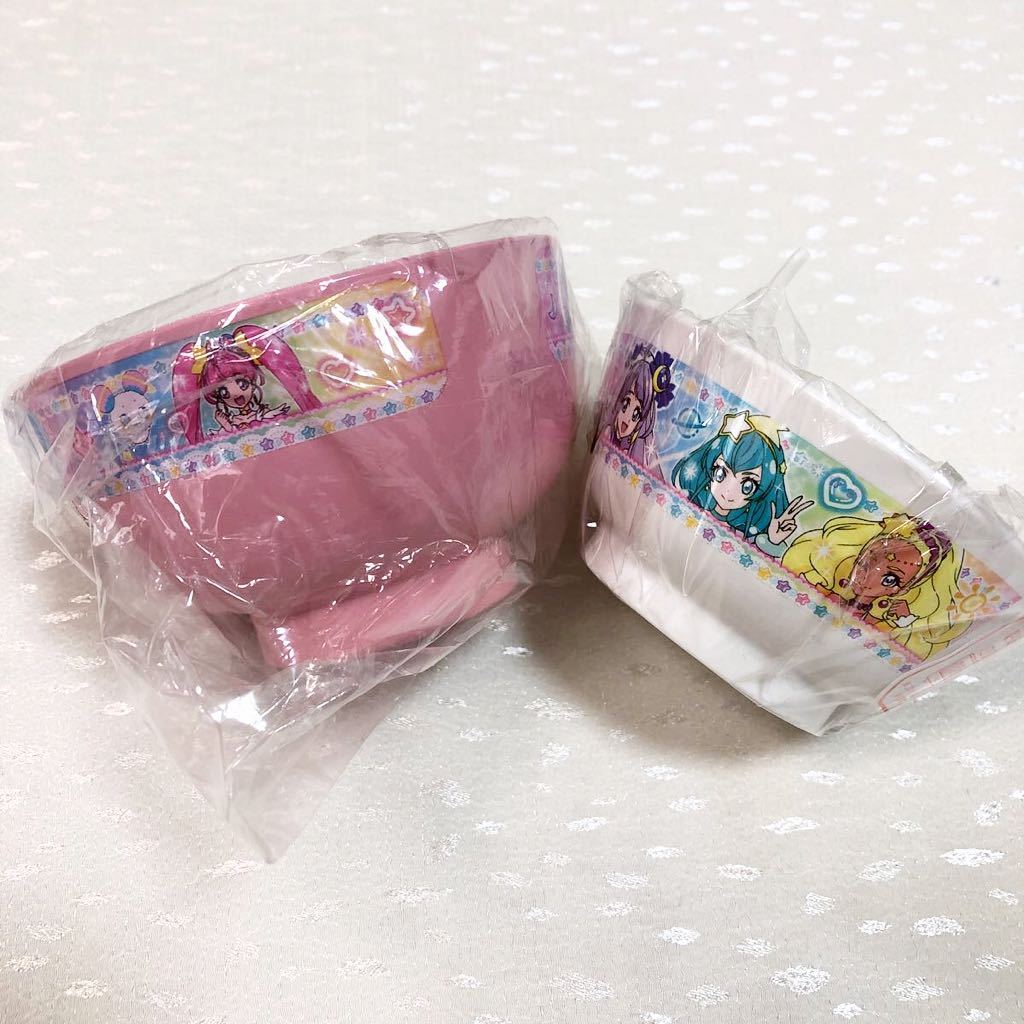 未使用 スタートゥインクルプリキュア お茶碗 お椀 セット 食器 キュアスター ミルキー ソレイユ セレーネ_画像1