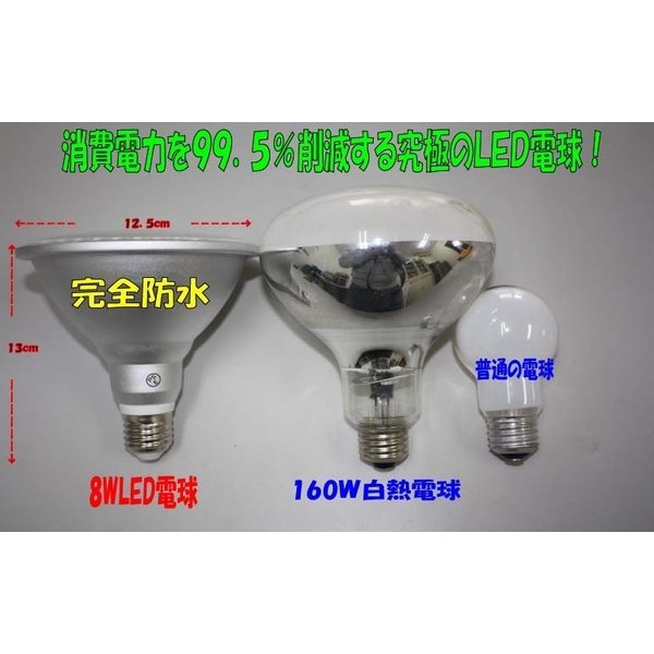 Samsung　究極の12W ビームLED電球（レフ球）防水　投光器/看板照明/野外照明/ディスプレイ照明 PAR38適合　E26　1200LM 6000K（白色）_画像3