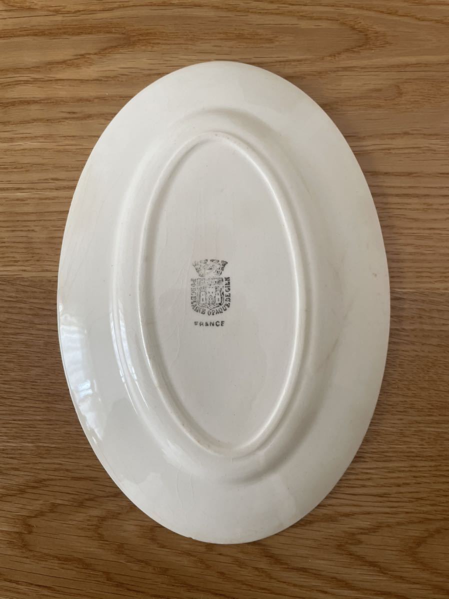 全品無料 ムスティエ　アンティーク　オーバル皿 食器