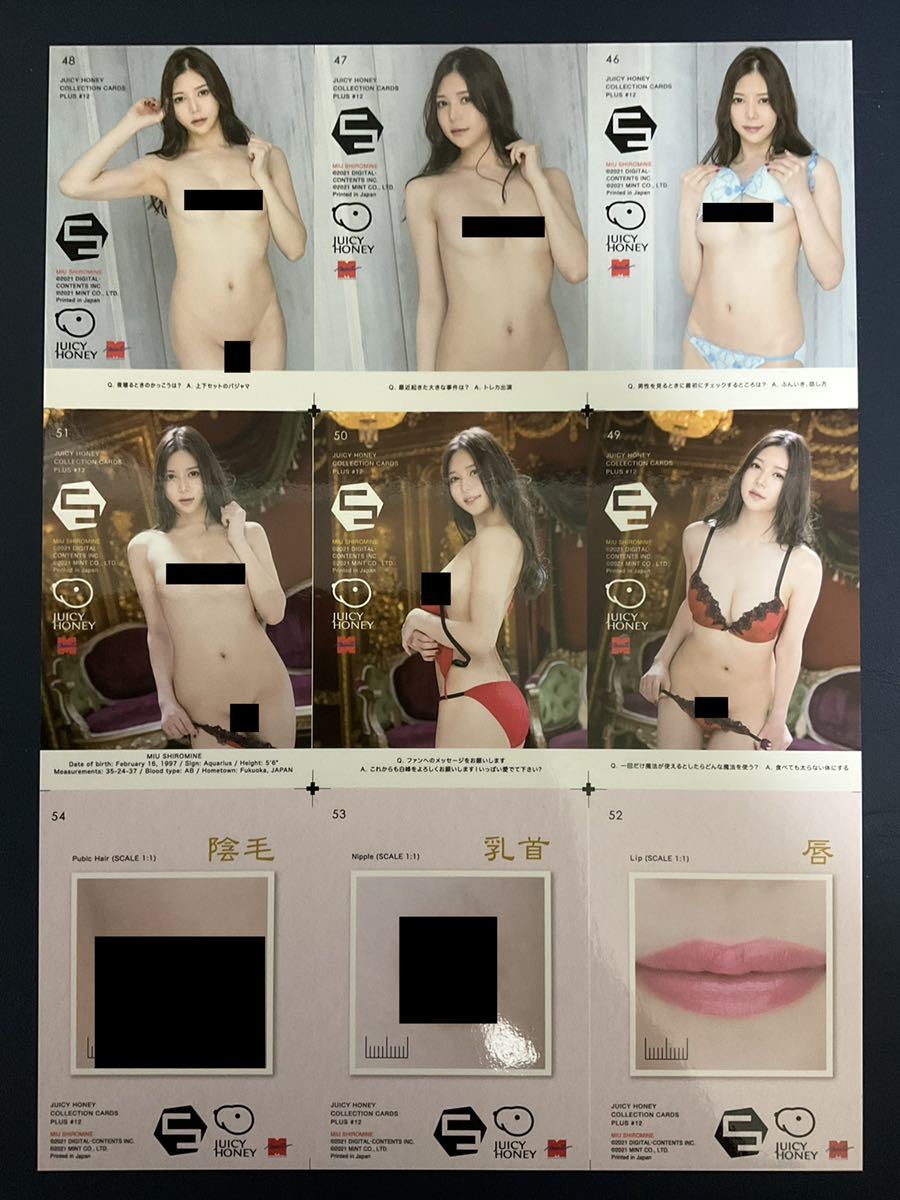 ジューシーハニー PLUS 12 直筆サイン入りランジェリーカード 波多野