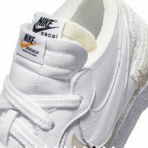 sacai Nike Blazer Low White Patent LeatherUS10/28cm_画像3