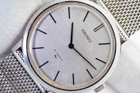 D32# Seiko SEIKO Chariot 24 stone gentleman men's man self-winding watch  wristwatch operation verification ending 2559-0181 silver tax included :  Real Yahoo auction salling