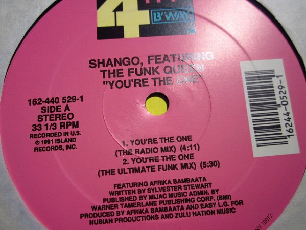 Shango Featuring Funk Queen， The You’re The One / 美品_画像2