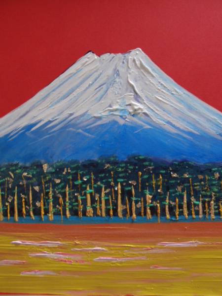 { country beautiful .}TOMOYUKI*..,[ Mt Fuji *.], oil painting .,F12 number :60,6.×50,0., one point thing, new goods high class oil painting amount attaching, autograph autograph * genuine work with guarantee 