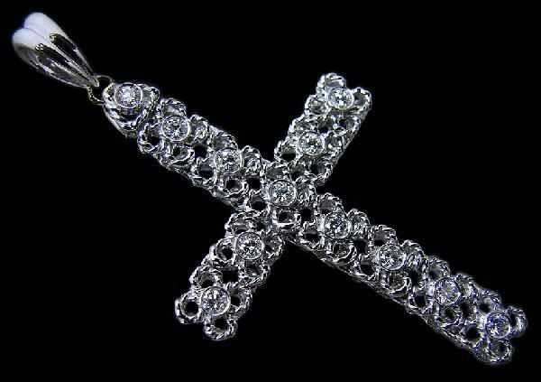 ヤフオク! - 上質天然ダイヤモンド×ロープ模様の四葉クローバー 18金ホ...