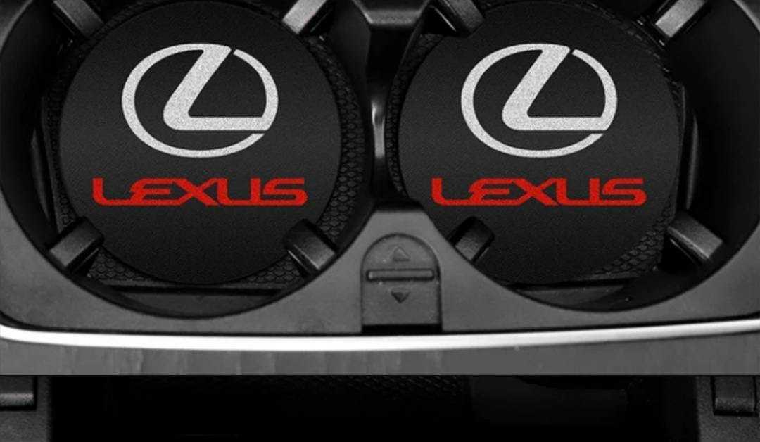 ★LEXUS ノンスリップマット コースター セット★検）LS GS ISF RCF RX NX CT LC UX SC430 ARISTO ハリアー ランクル LFA TRD TOM'S JDM US_画像4