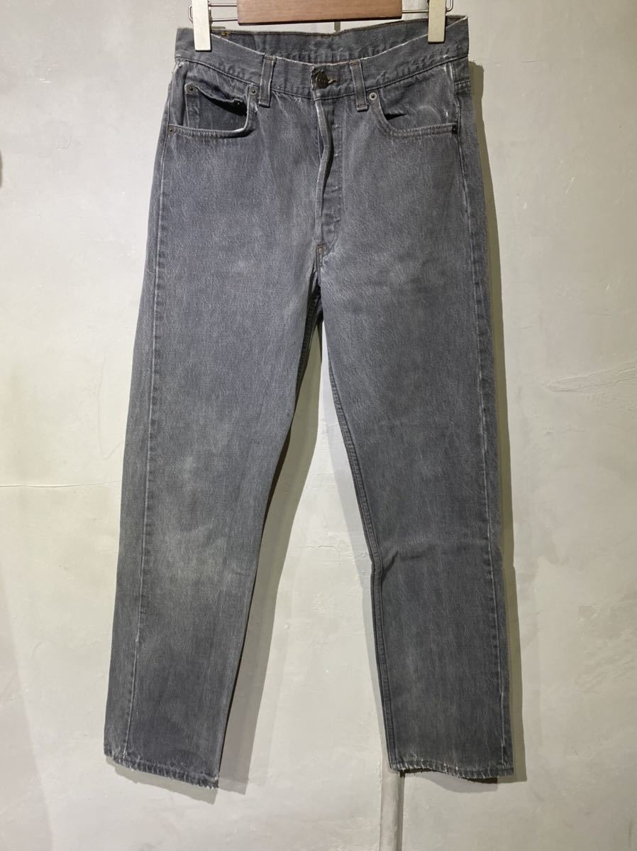 【即決】90s Levi's 501 リーバイス ブラック デニム パンツ levis 先染め usa アメリカ製 30×32 古着_画像2