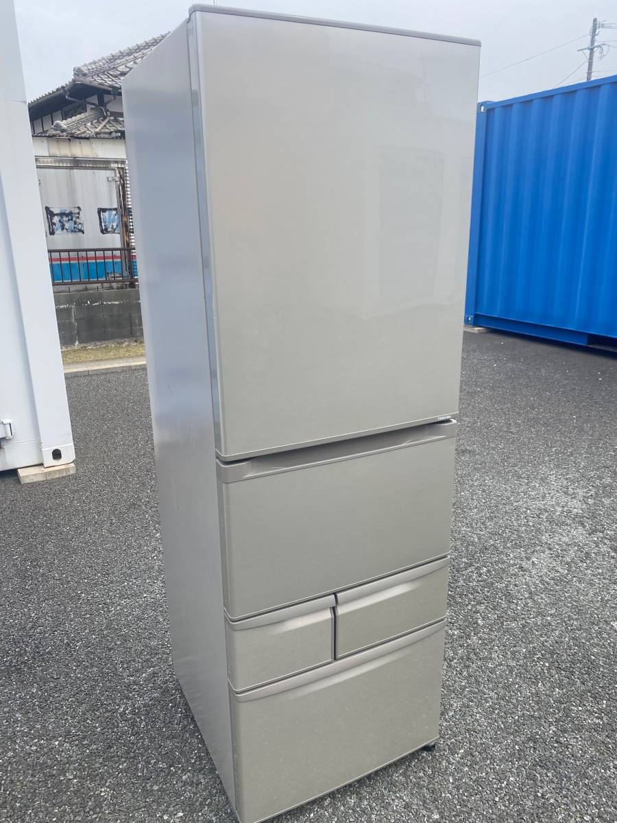 東芝 5ドア冷蔵庫 2012年 427L GR-E43N 置けちゃうスリム 福岡市内配達