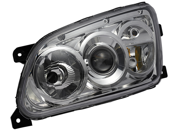 DEPO 日野 プロフィア HID 純正タイプ ヘッドライト イエローフォグ