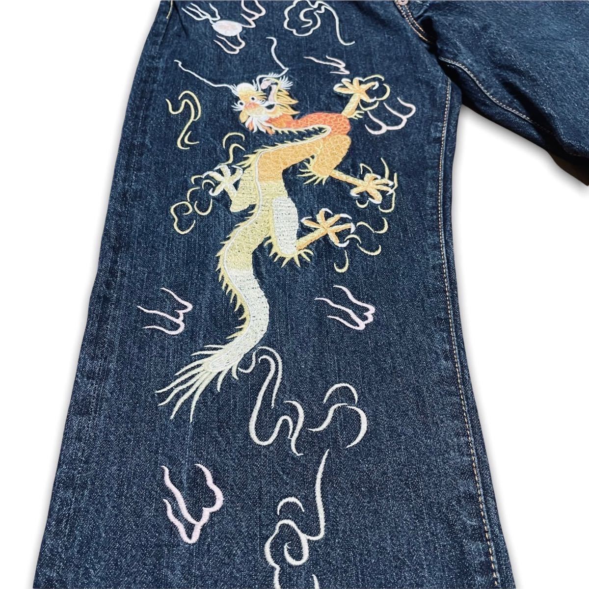 エヴィス エビス タイガー 虎 龍 刺繍 ジーンズ W32 L34 EVISU エヴィス エビス タイガー 虎 龍 刺繍 ジーンズ W32 L34 EVISU