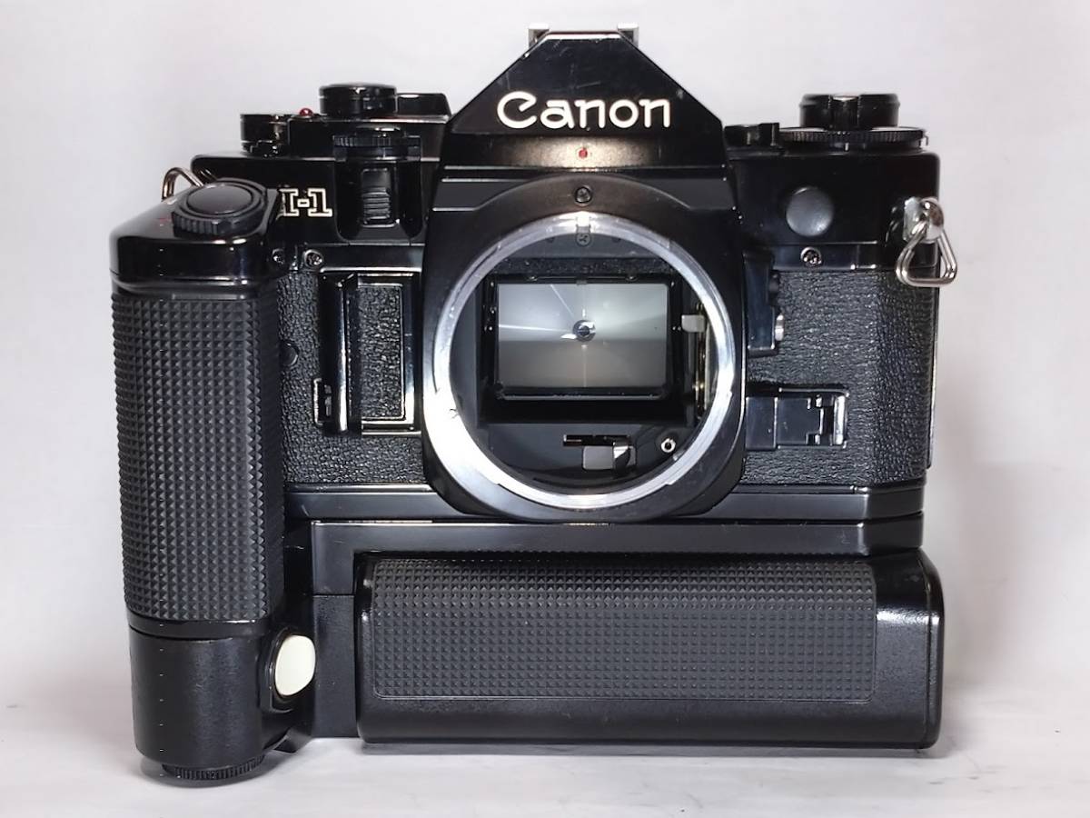 【美品／動作絶好調】 CANON キャノン A-1 ボディー+モータードライブMA 重厚感のあるカメラロボットA-1の逸品です！#882_画像4