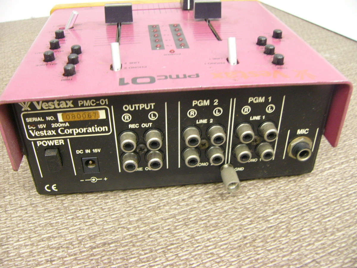 Vestax ミキサー PMC-01 美品 ピンク ベスタクス DJミキサー Yahoo!オークション - Vestax PMC01 ピンク DJミキサー
